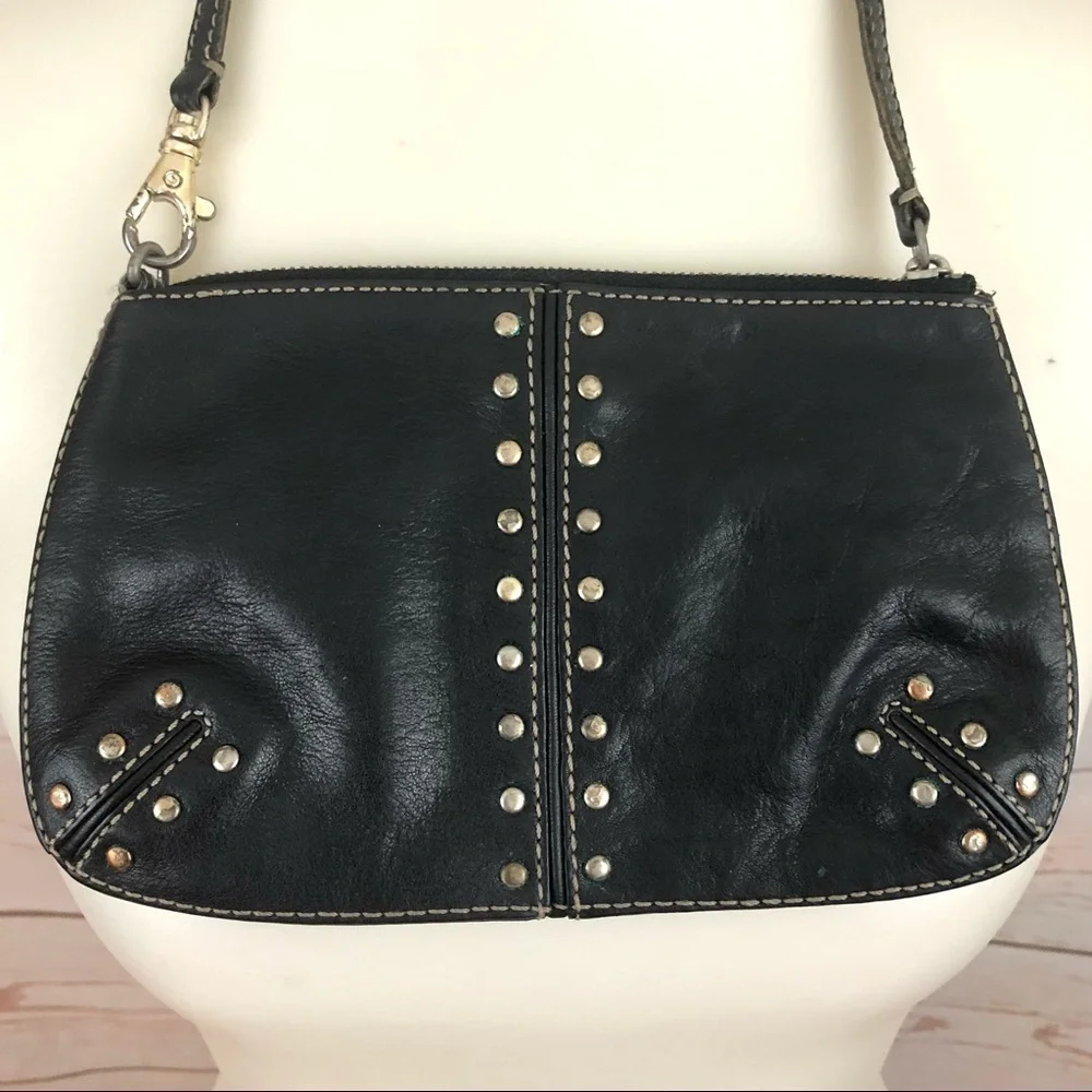 MIchael Kors Leather Studded Clutch Purse Wristlet
